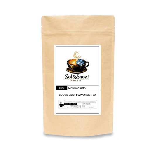 Masala Chai loose leaf tea bag from Sol & Snow Coffee